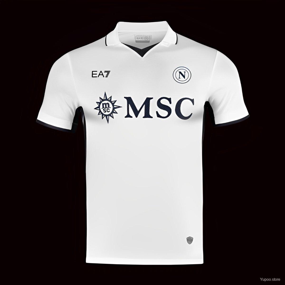 Camiseta de fútbol Napoli 2024/25 VISITANTE MANGA CORTA VERSION FAN